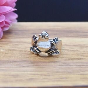 Silver Frog Ring